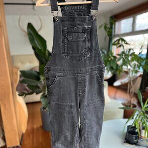Dovetail Workwear Black Denim Overalls